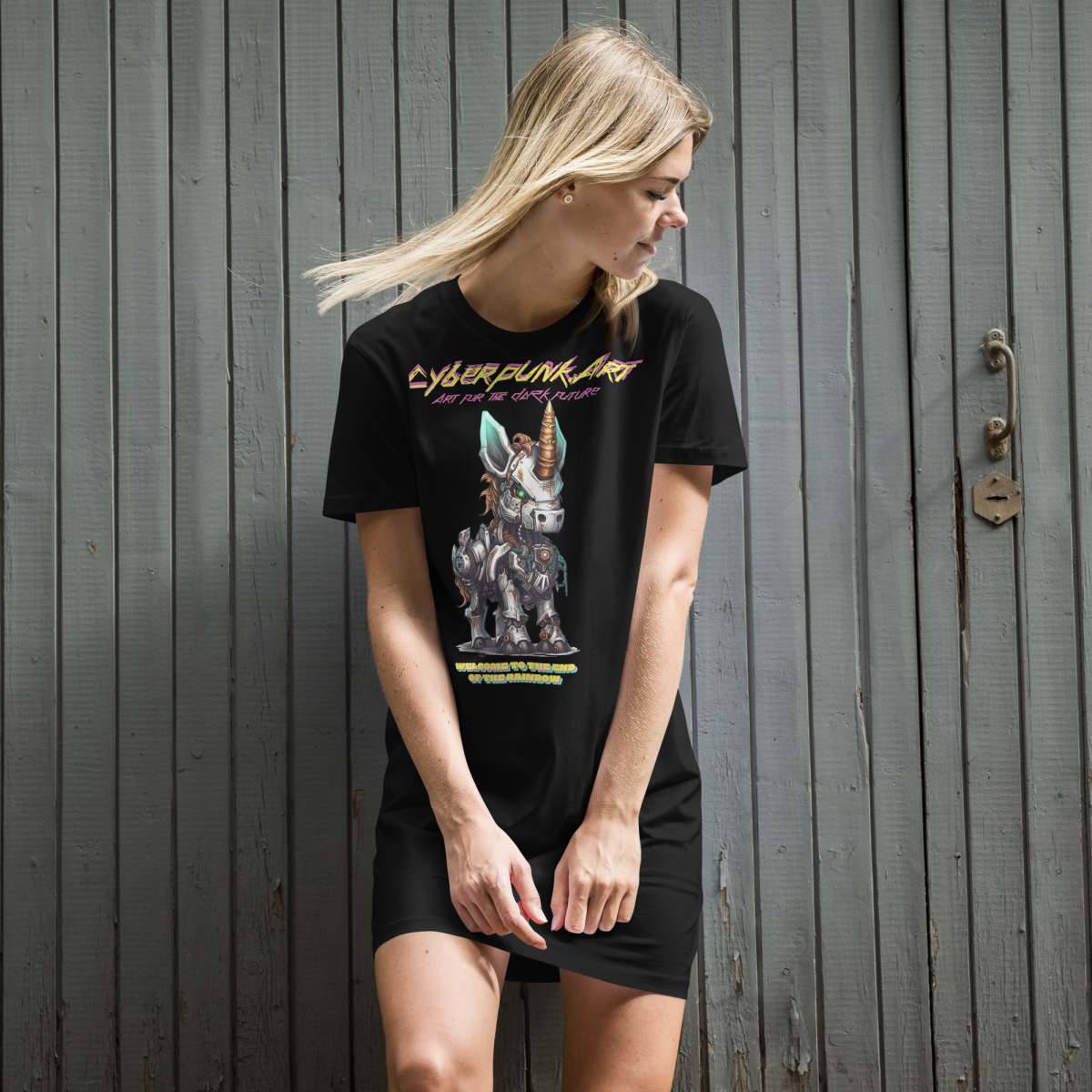 Mechacorn - Organic cotton t-shirt dress - Image 2