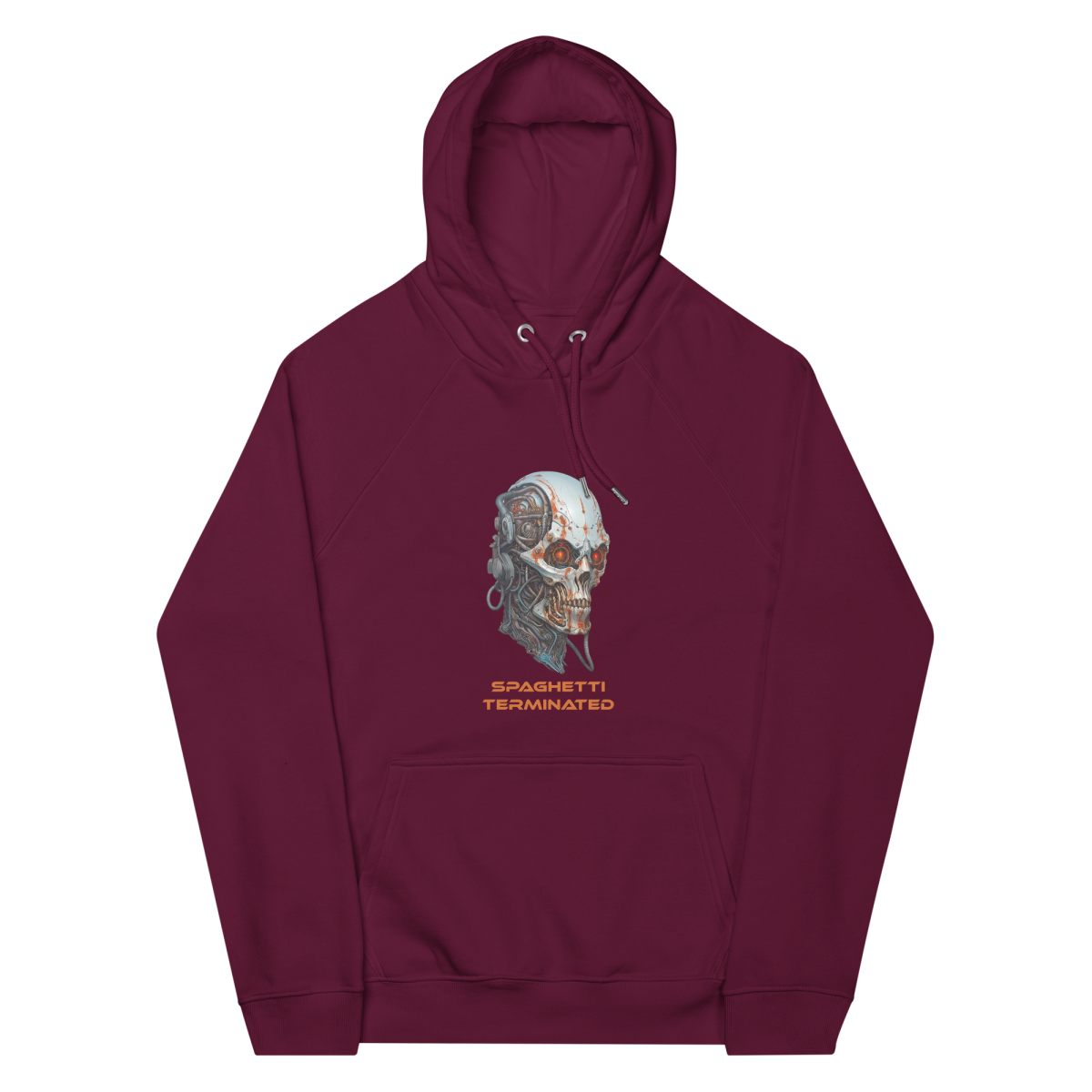 Hangry terminator - Unisex eco raglan hoodie - Image 7