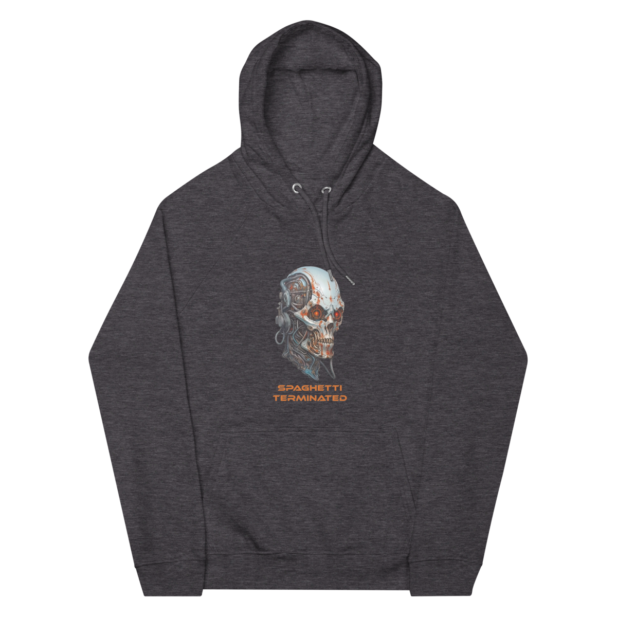 Hangry terminator - Unisex eco raglan hoodie