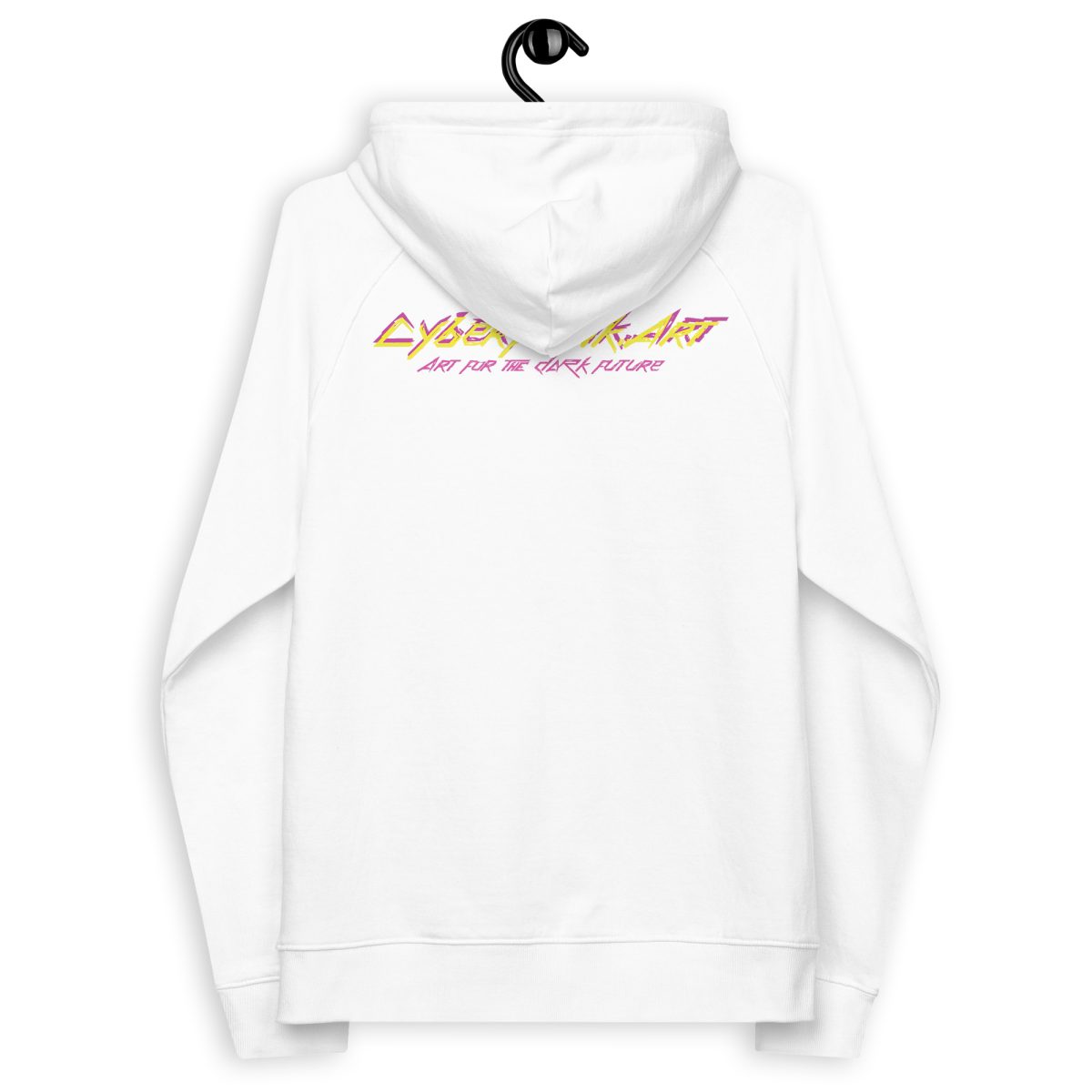 Hangry terminator - Unisex eco raglan hoodie - Image 4