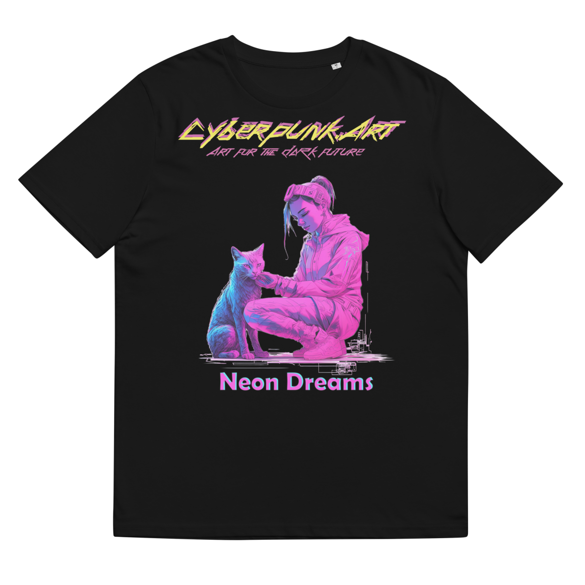 Neon dreams - Magenta - Unisex organic cotton t-shirt