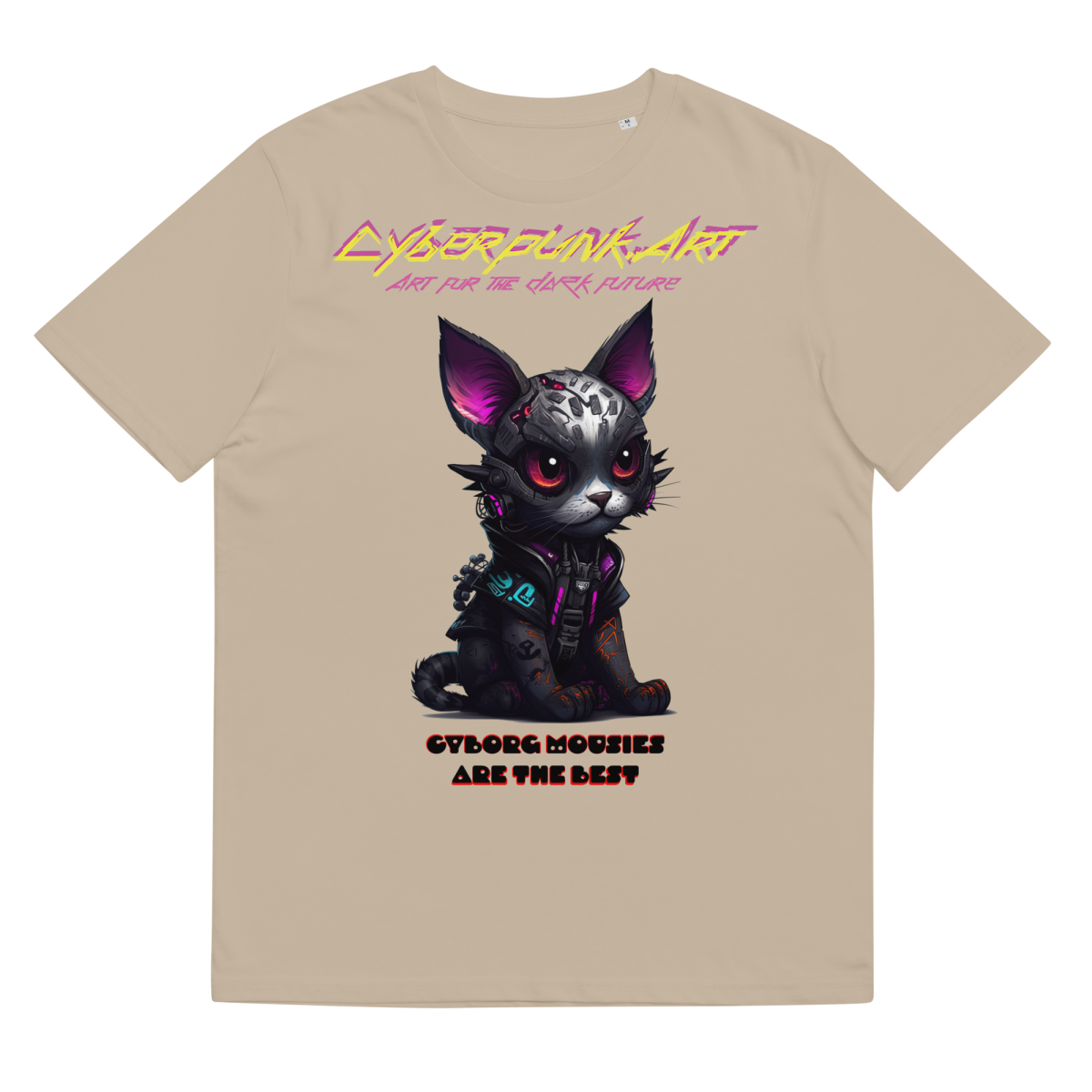 Cyborg Mousies - Unisex organic cotton t-shirt - Image 2