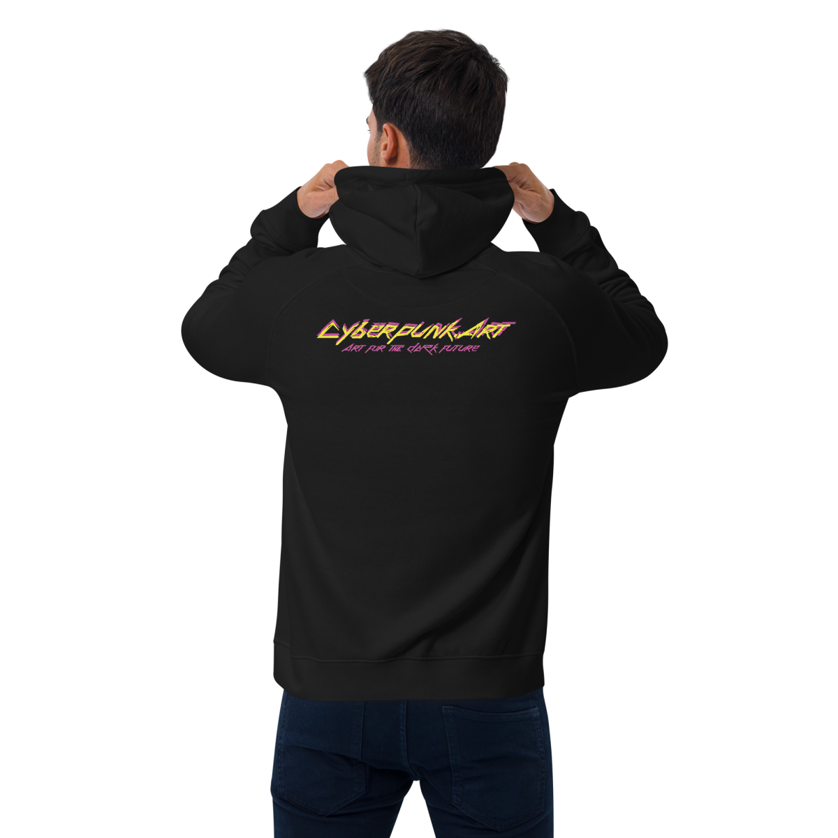 Mechacorn - Unisex eco raglan hoodie - Image 5
