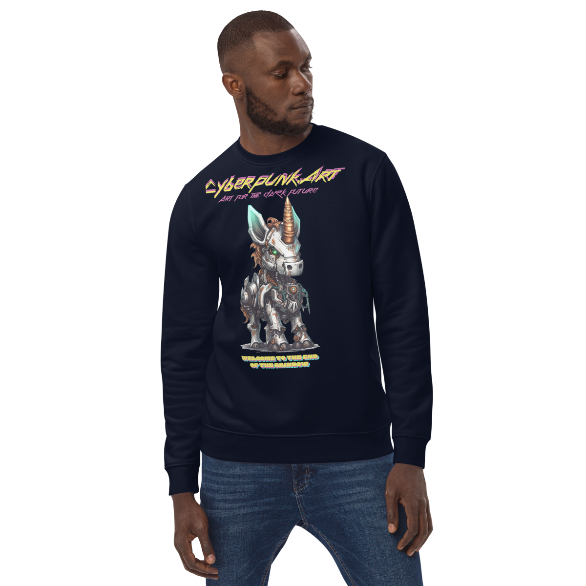 Mechacorn - Unisex eco sweatshirt - Image 3