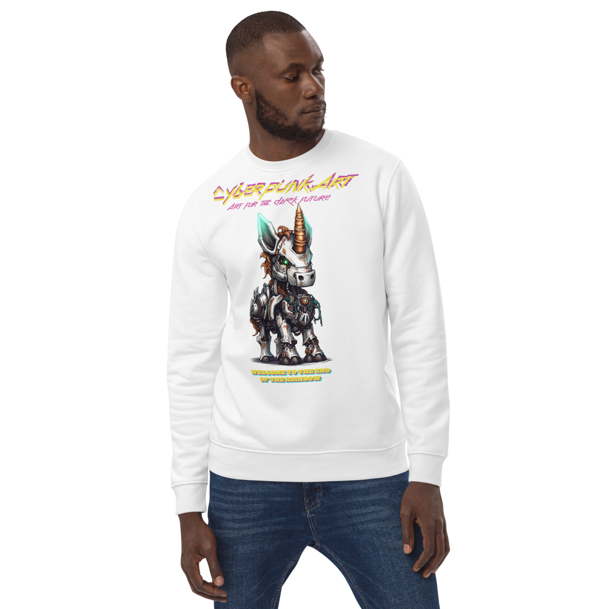 Mechacorn - Unisex eco sweatshirt - Image 8