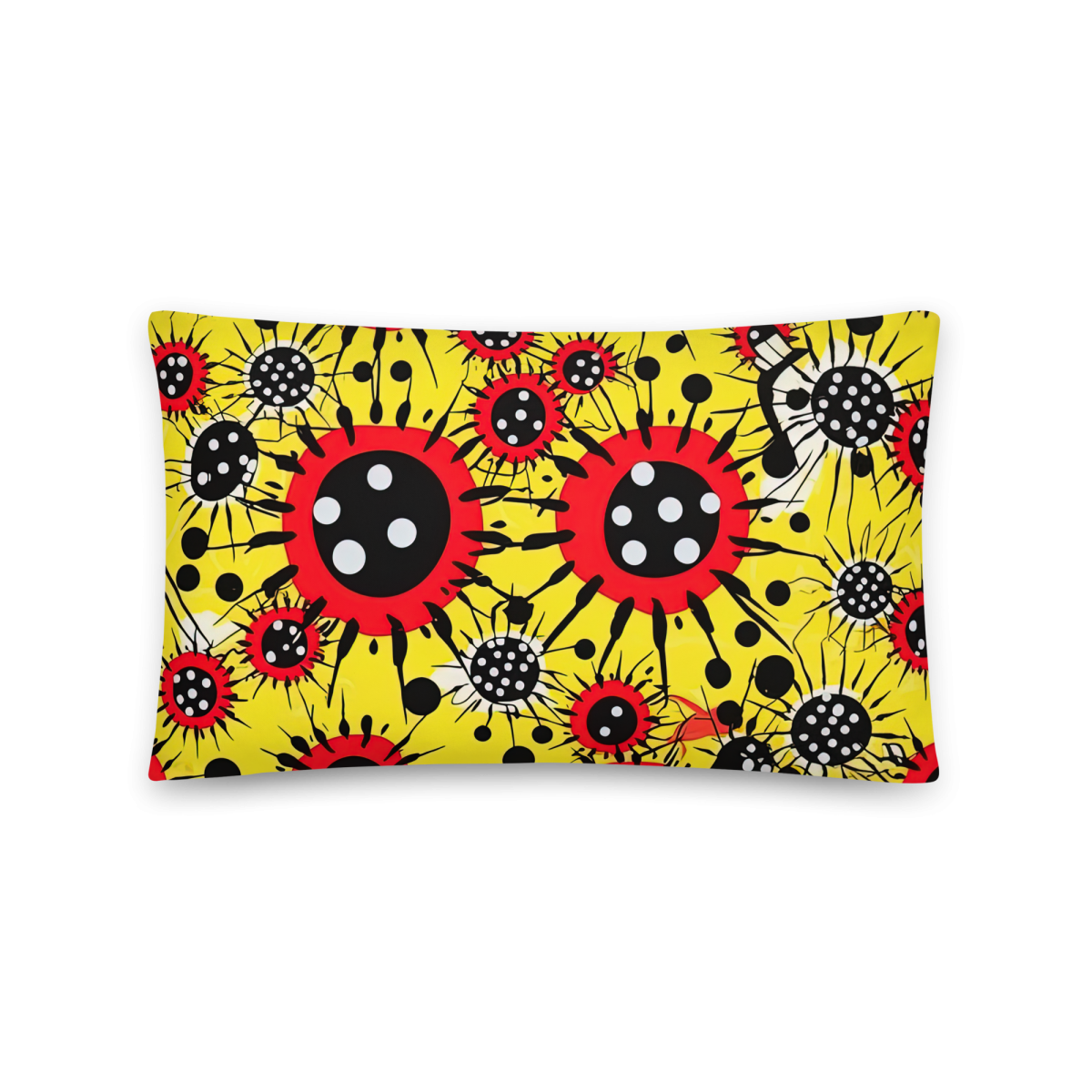 Virus Attack - Yellow/Red - Smooth Pillow - Image 5
