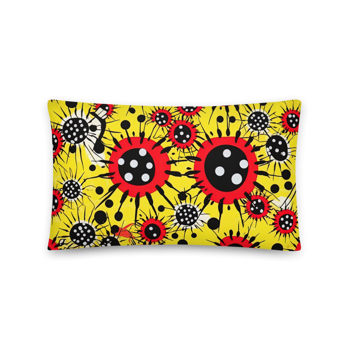 Virus Attack - Yellow/Red - Smooth Pillow - Image 4