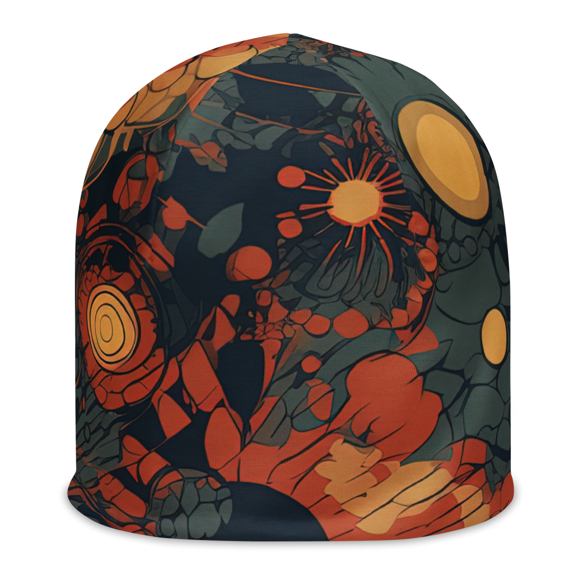 Trampled Flowers - Green/Blue - Beanie