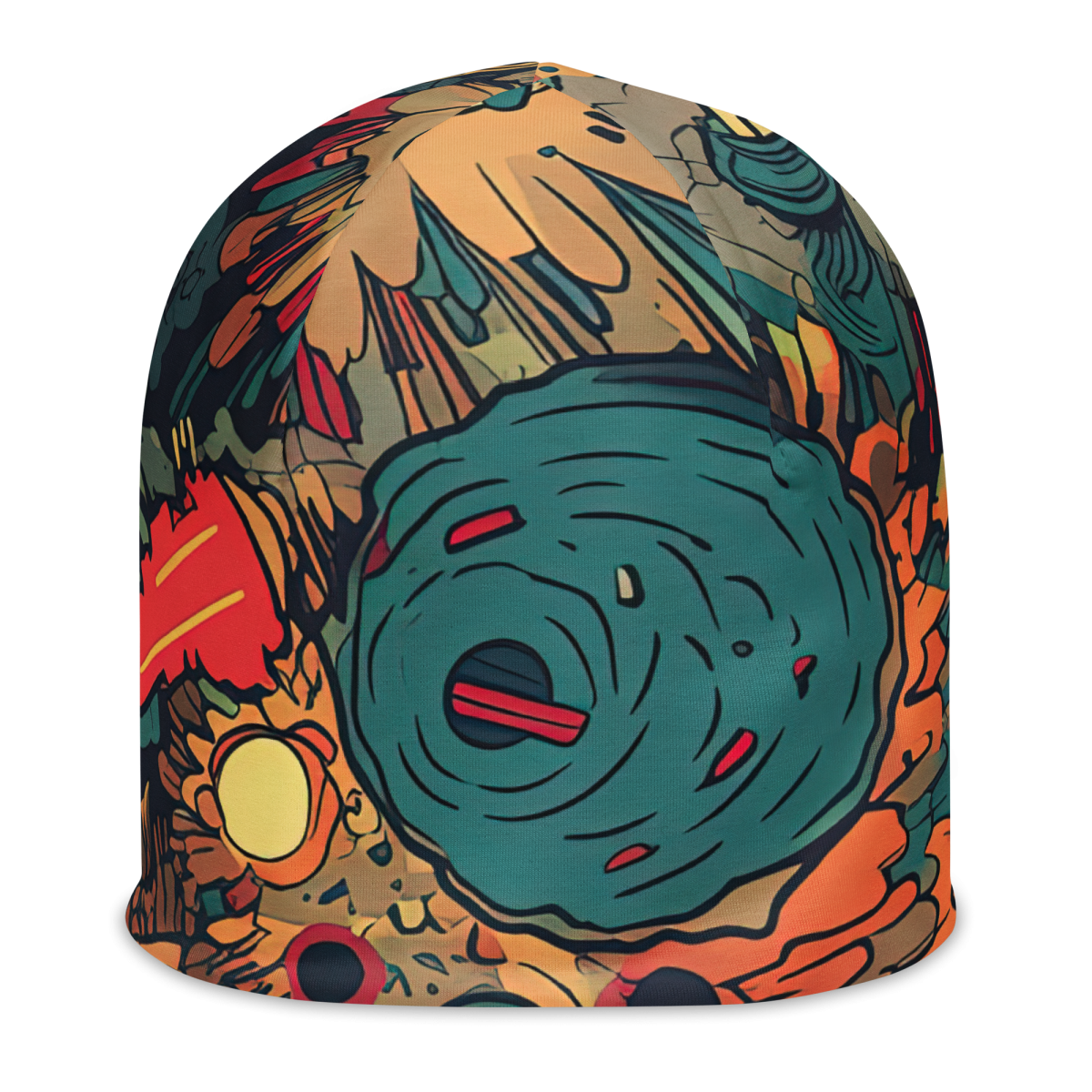 Flaming Fission - Blue/Yellow - Beanie