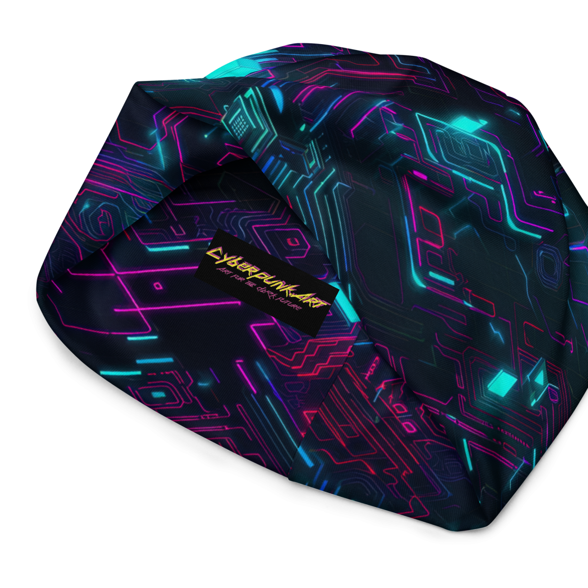 Cyberspace Circuits - Blue - Beanie - Image 6
