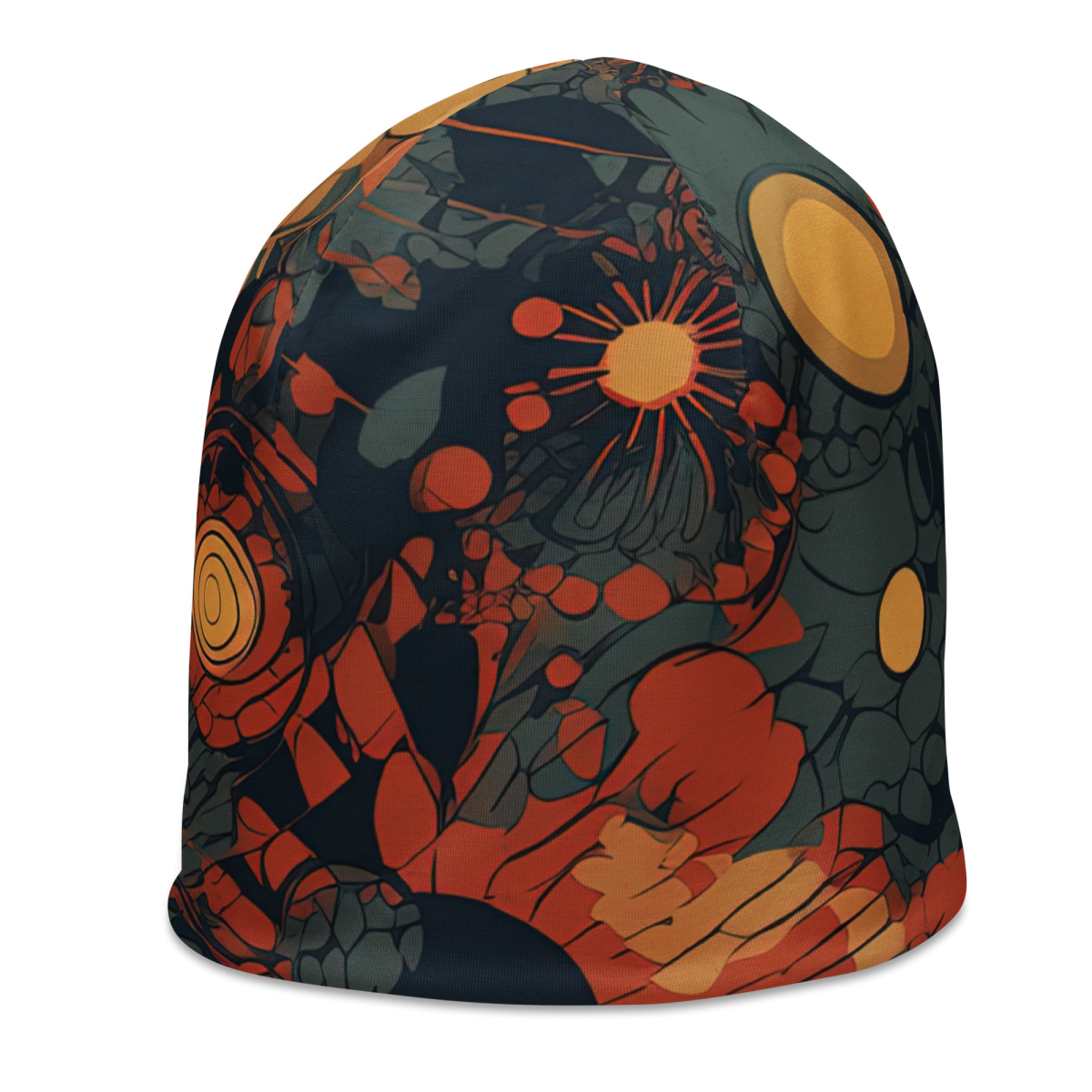 Trampled Flowers - Green/Blue - Beanie - Image 4
