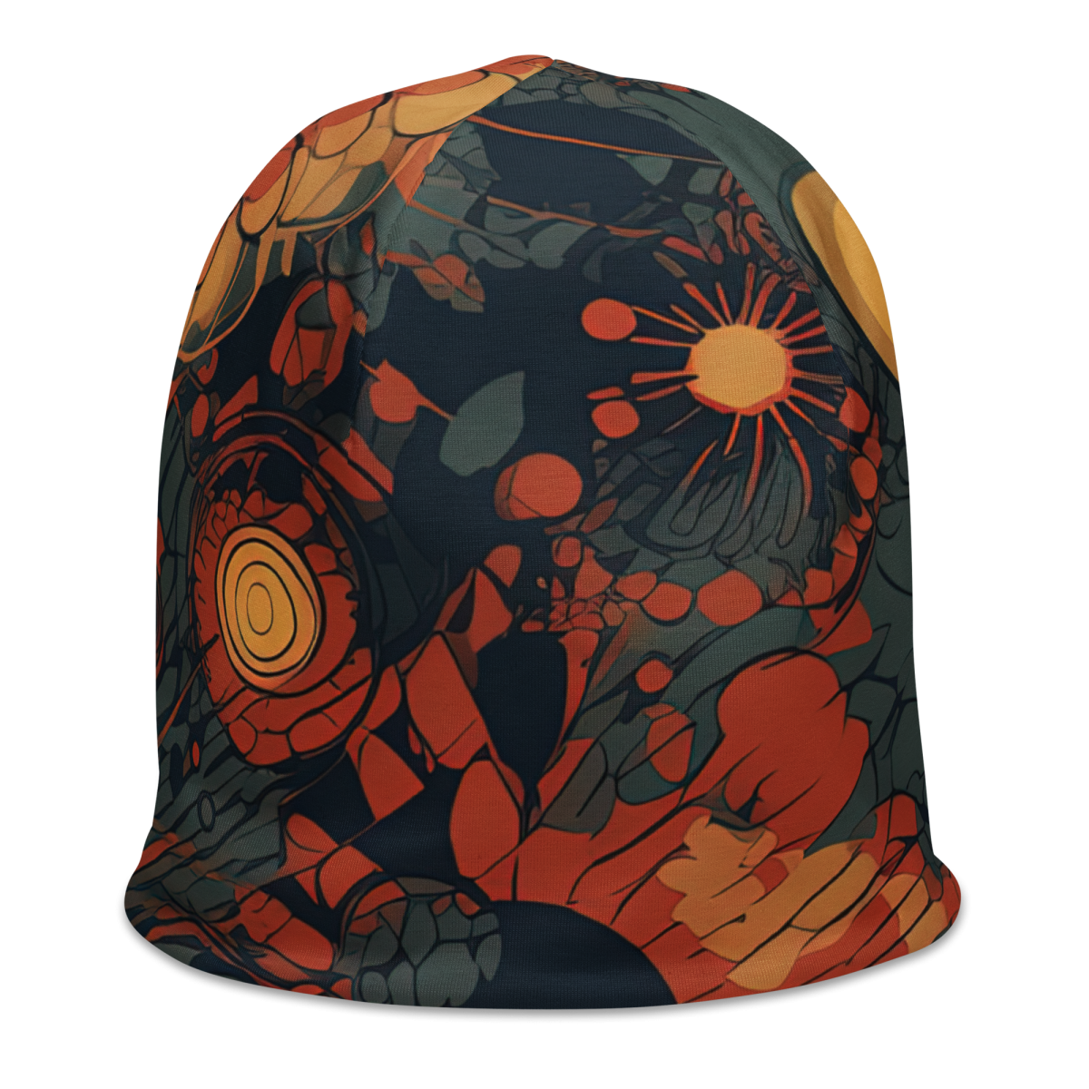 Trampled Flowers - Green/Blue - Beanie - Image 3