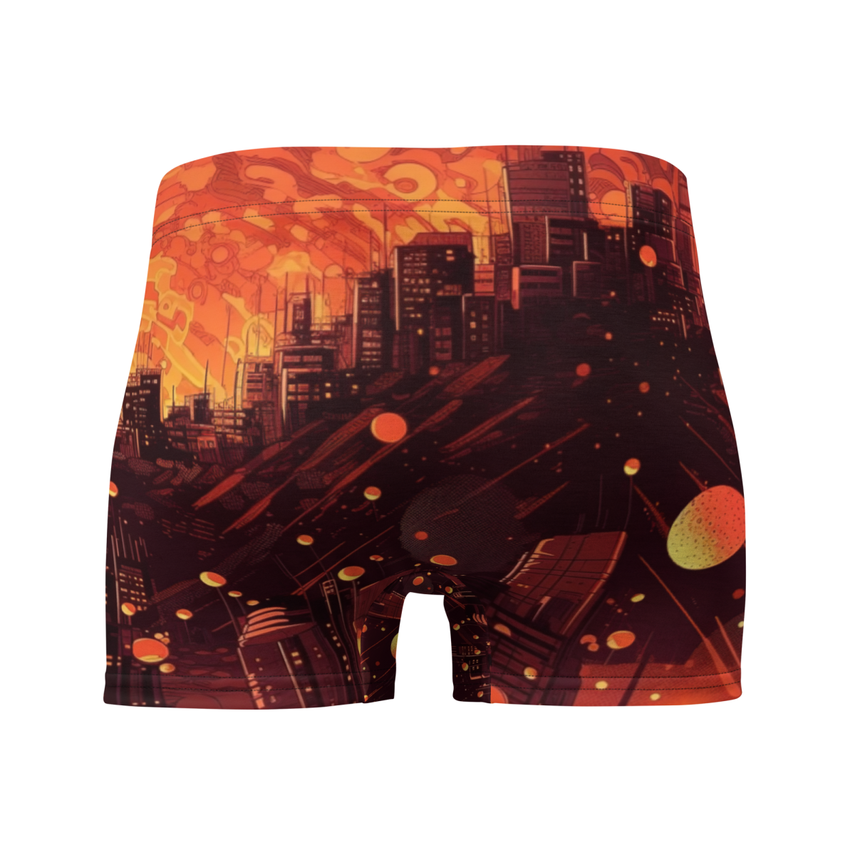 Spiral Flame - Orange/Black - Boxer Briefs - Image 2