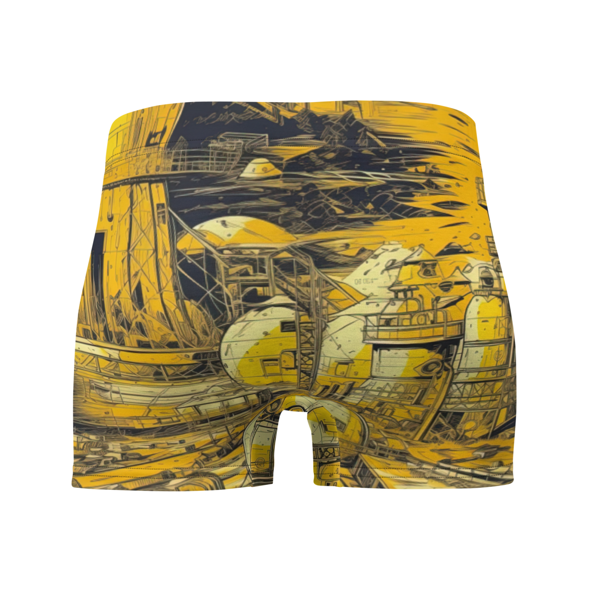 Moon Base - Yellow - Boxer Briefs - Image 2