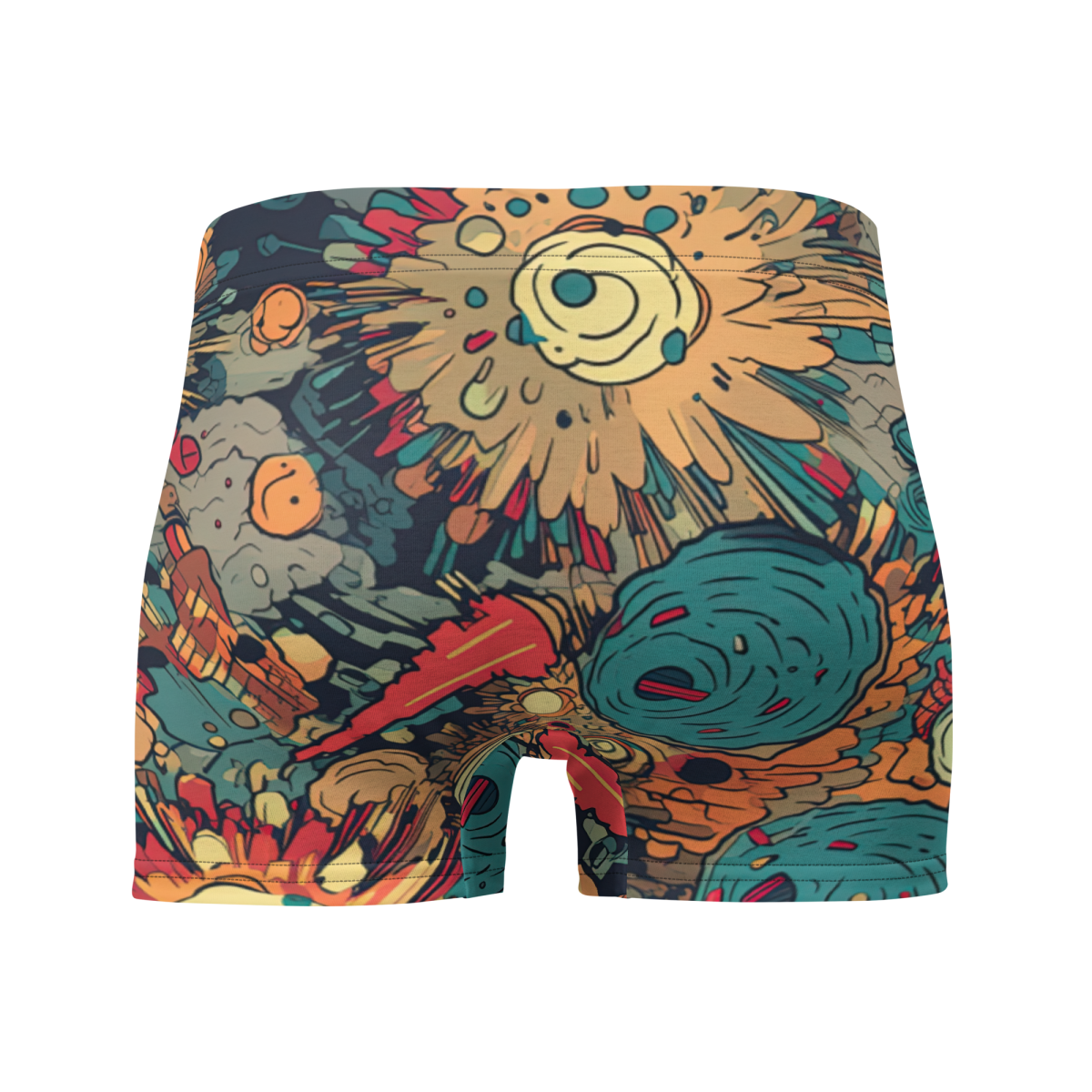 Flaming Fission - Blue/Yellow - Boxer Briefs - Image 2