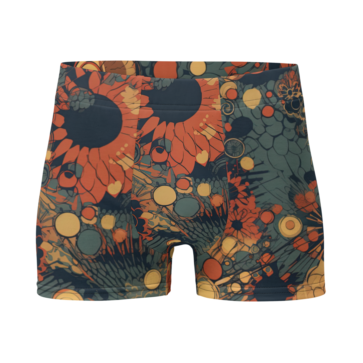 Trampled Flowers - Green/Blue - Boxer Briefs
