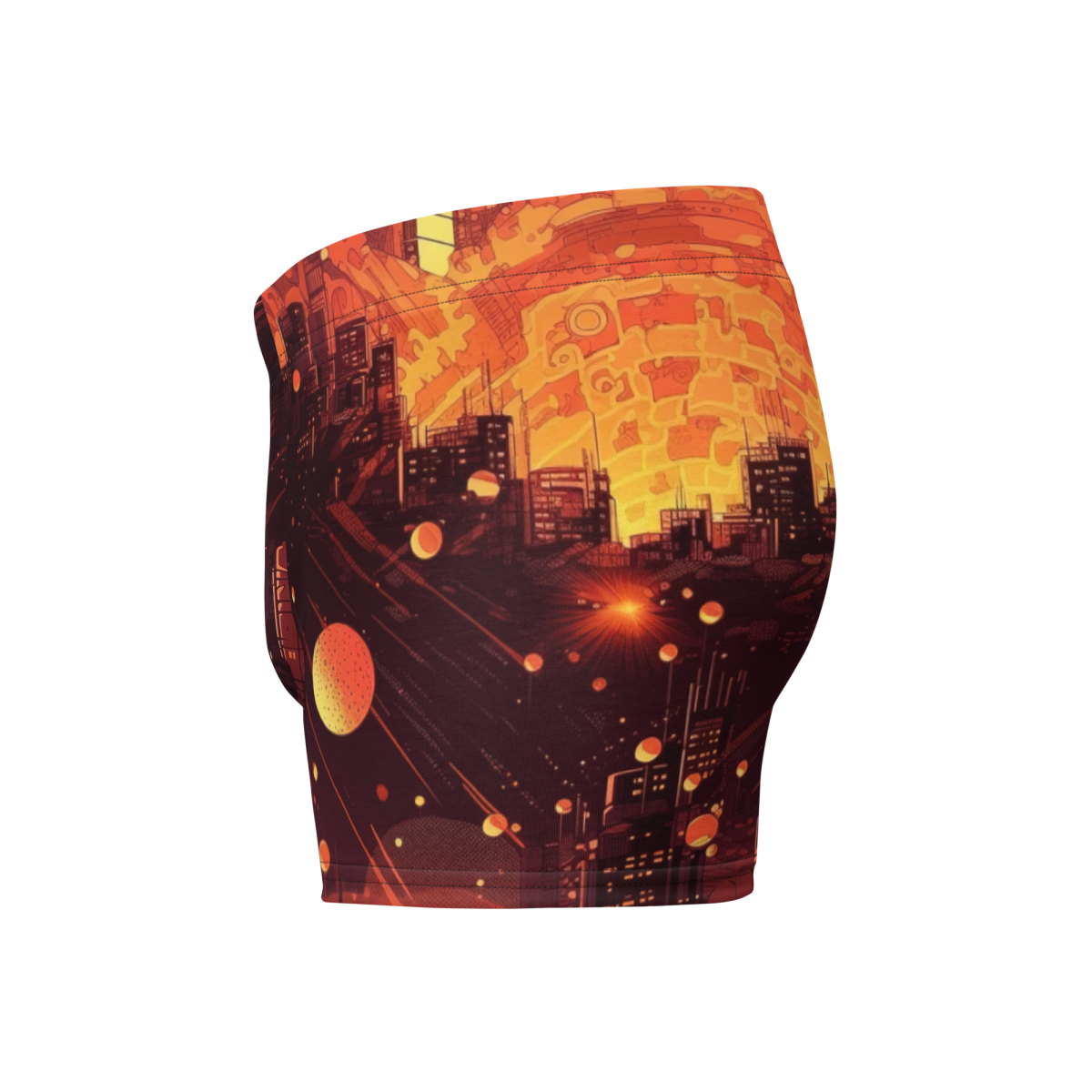 Spiral Flame - Orange/Black - Boxer Briefs - Image 4