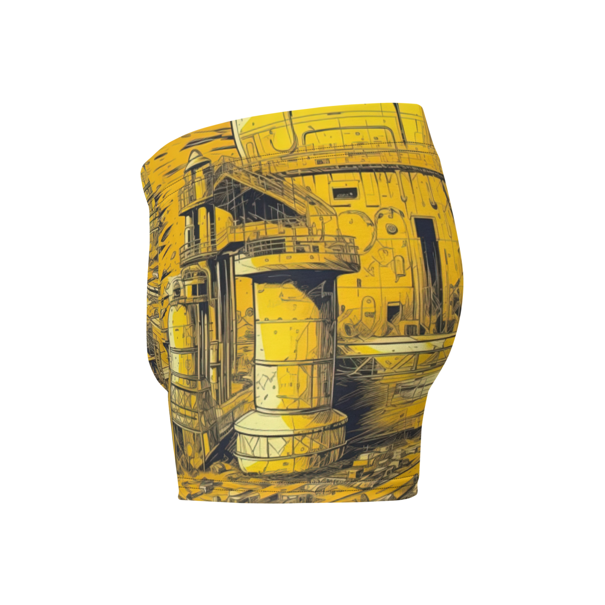 Moon Base - Yellow - Boxer Briefs - Image 4