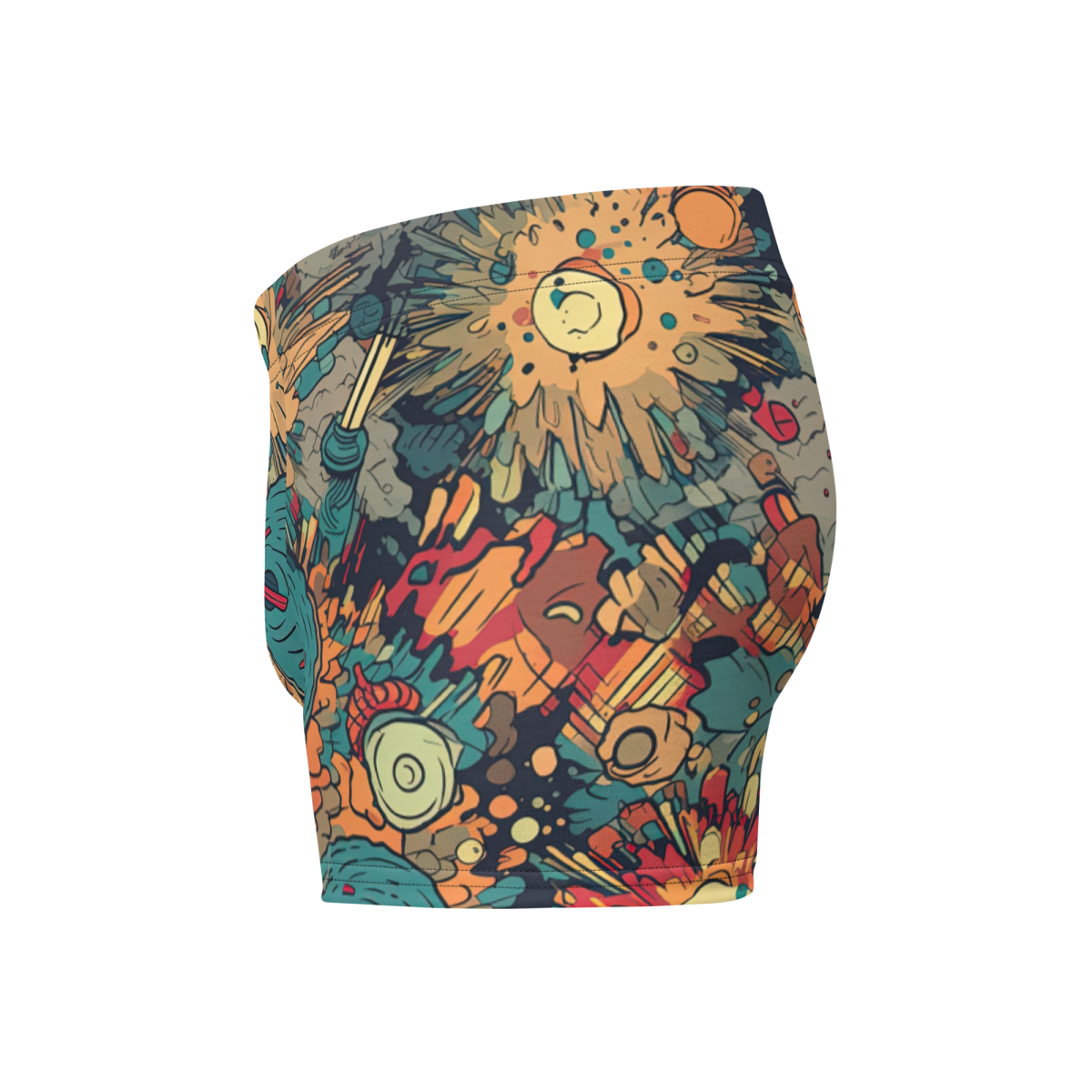 Flaming Fission - Blue/Yellow - Boxer Briefs - Image 4