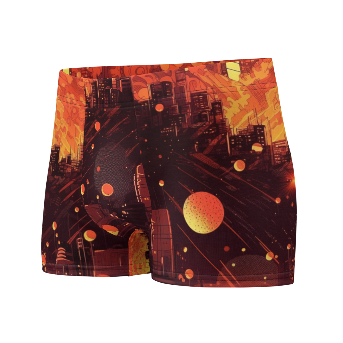 Spiral Flame - Orange/Black - Boxer Briefs - Image 5