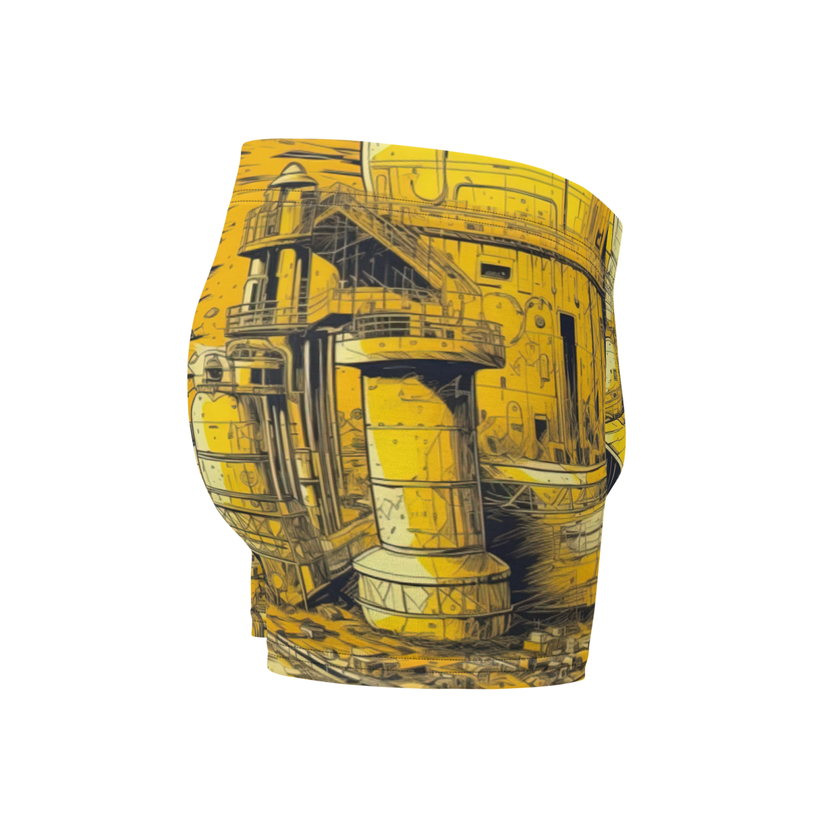 Moon Base - Yellow - Boxer Briefs - Image 3