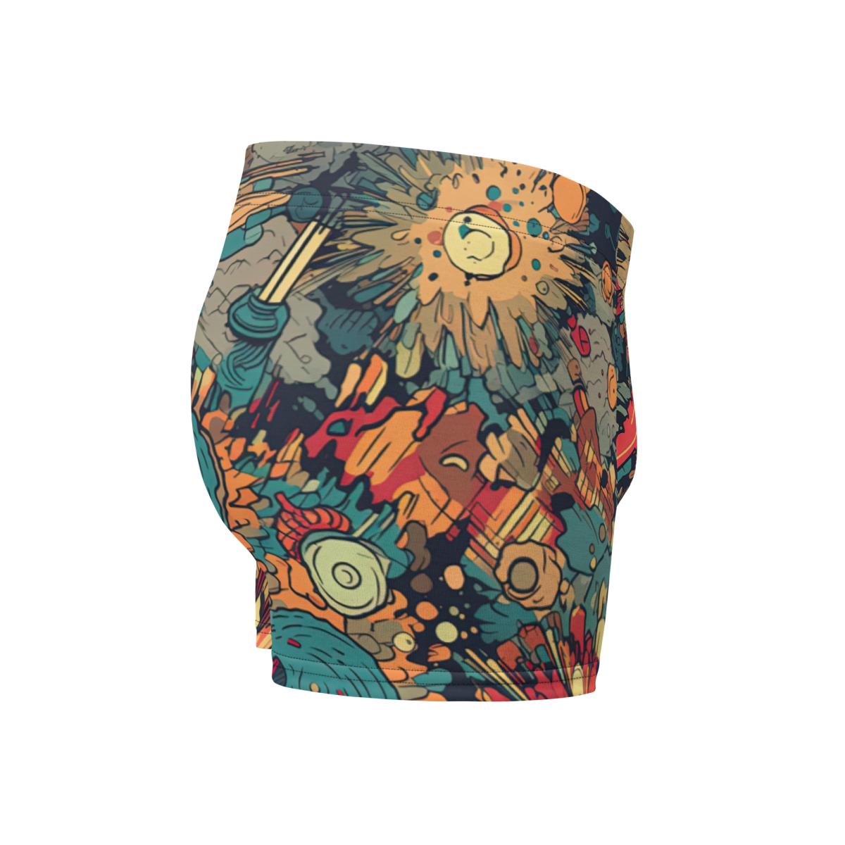 Flaming Fission - Blue/Yellow - Boxer Briefs - Image 3