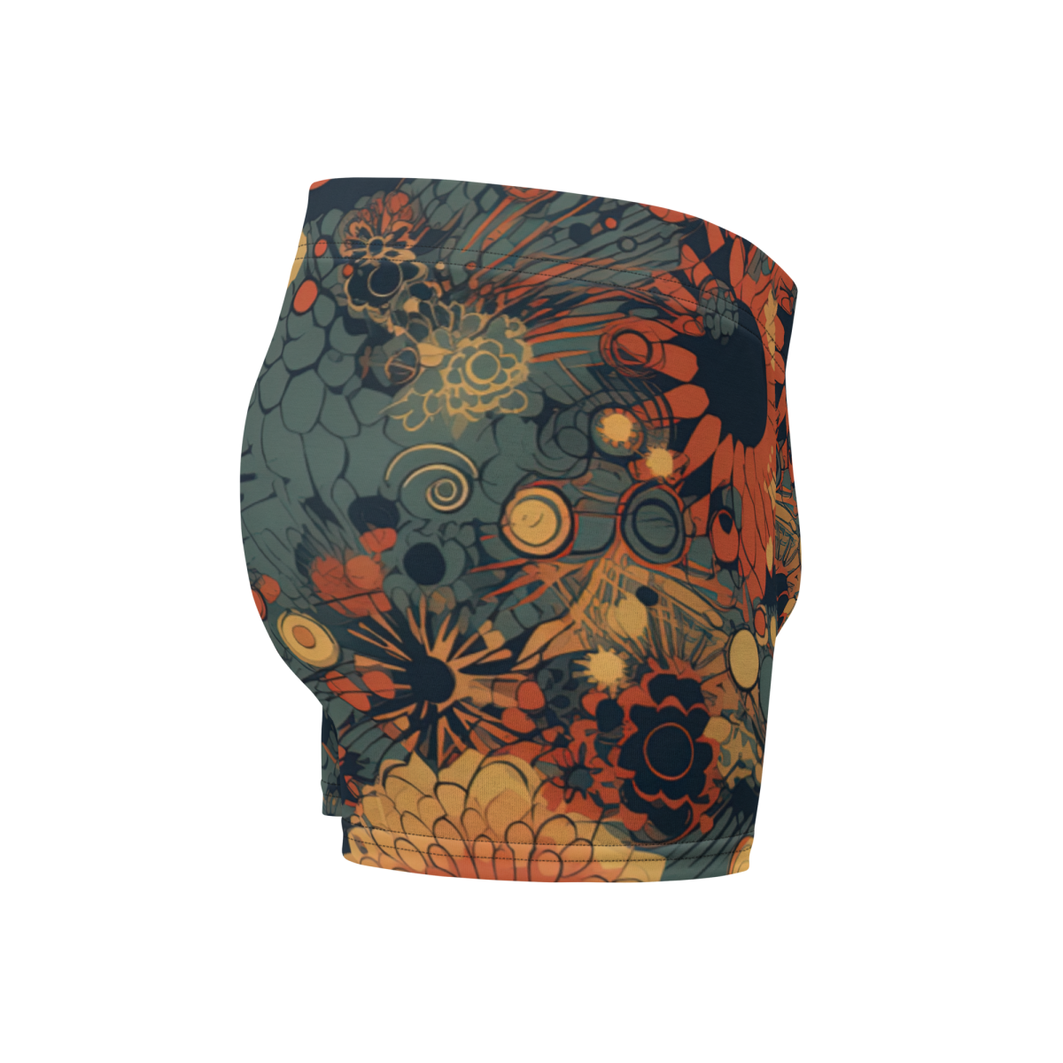 Trampled Flowers - Green/Blue - Boxer Briefs - Image 3