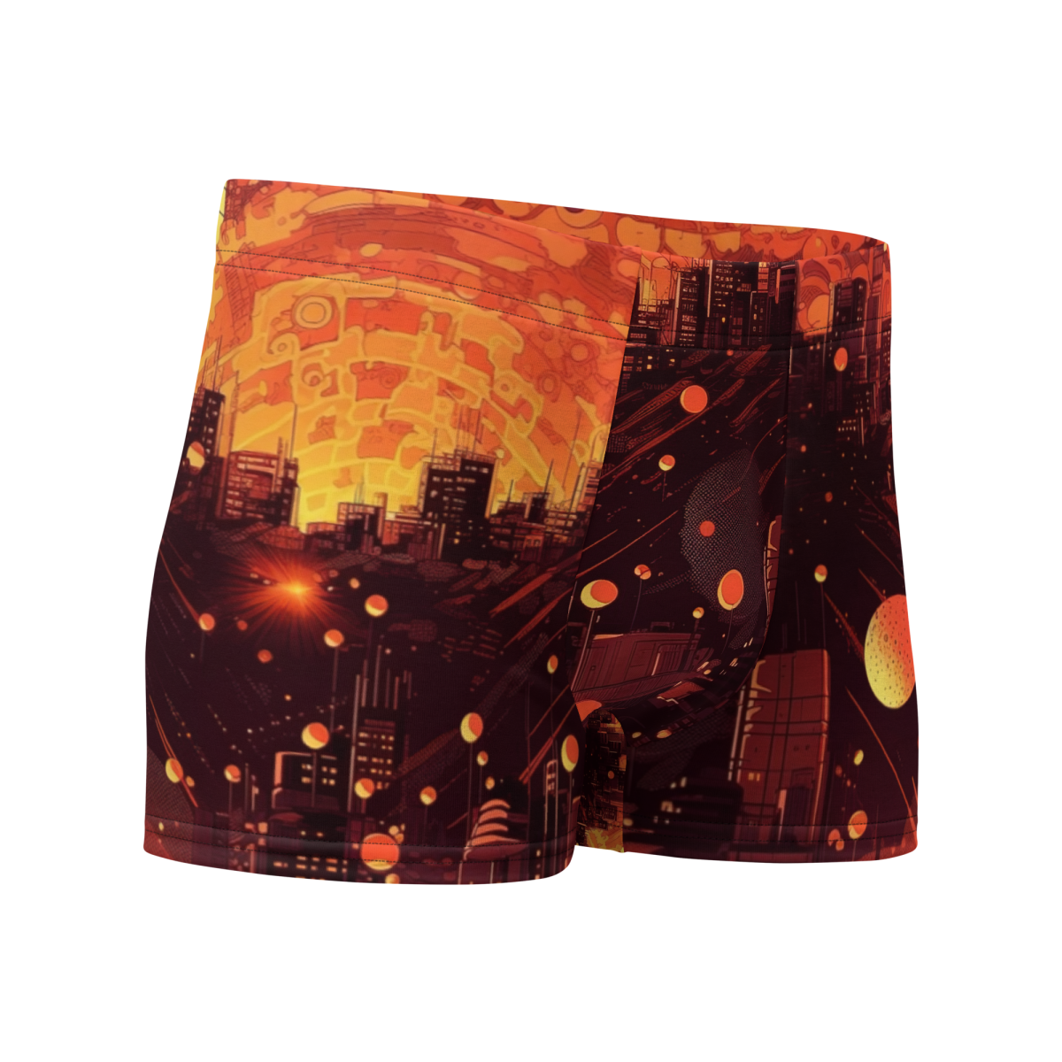Spiral Flame - Orange/Black - Boxer Briefs - Image 6