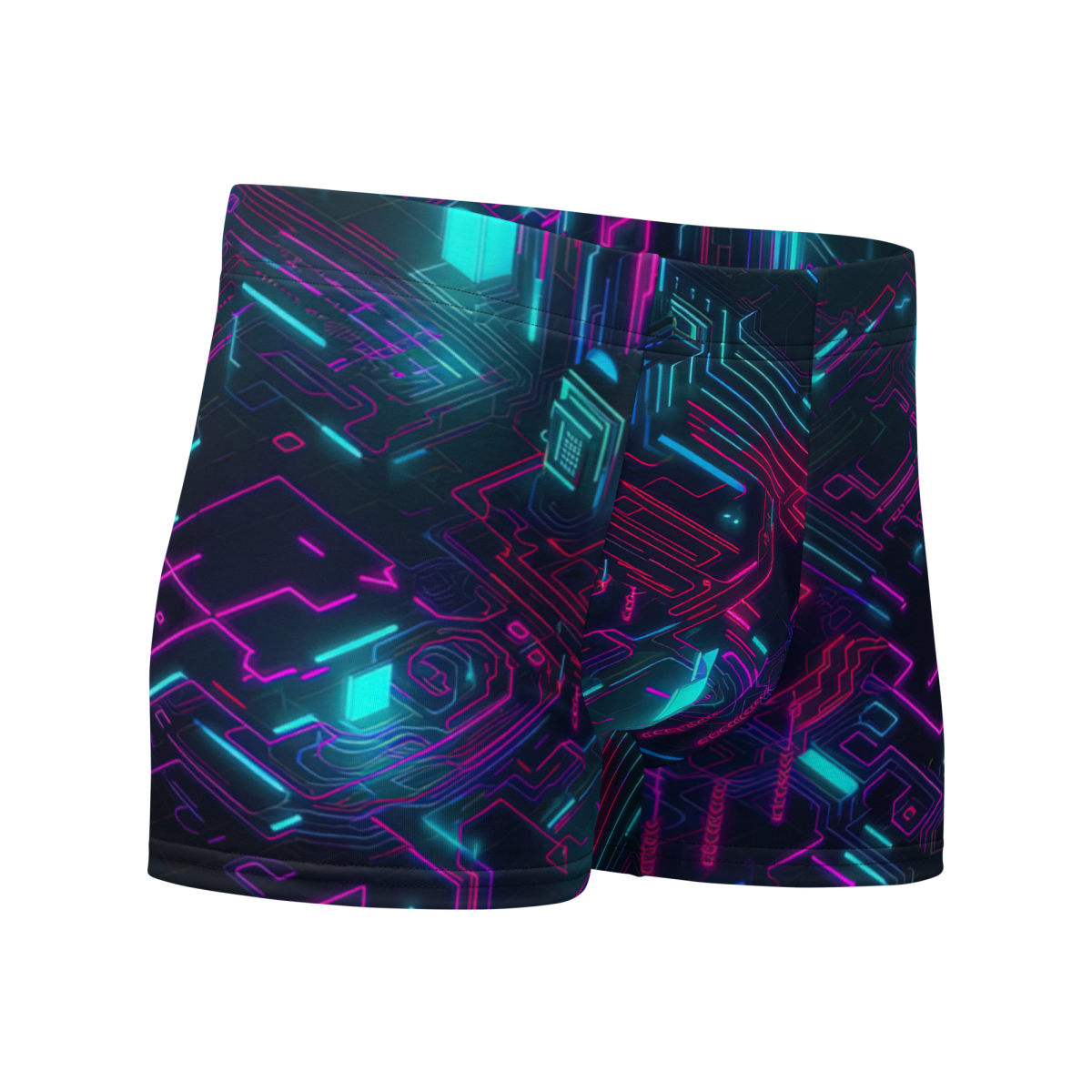 Cyberspace Circuits - Blue - Boxer Briefs - Image 6