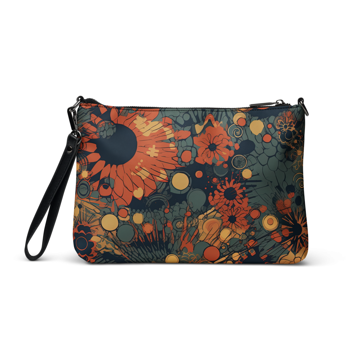 Trampled Flowers - Green/Blue - Crossbody Bag - Image 3