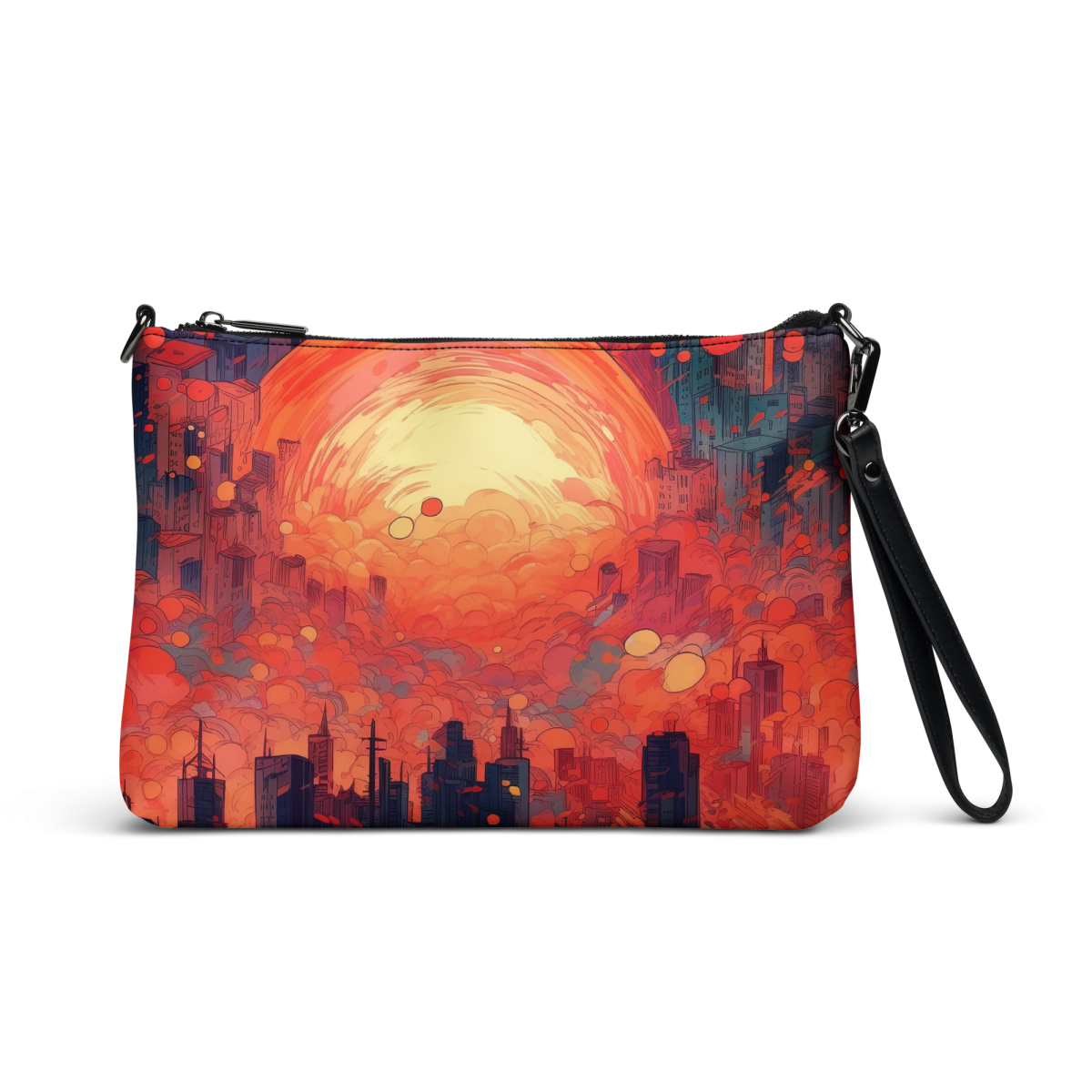 Fiery Dawn - Red/Black - Crossbody Bag