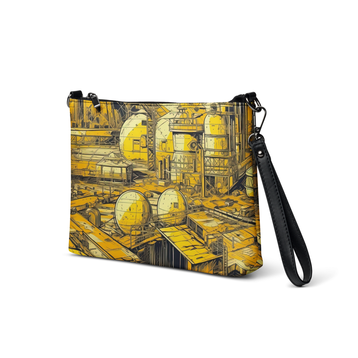 Moon Base - Yellow - Crossbody Bag - Image 2