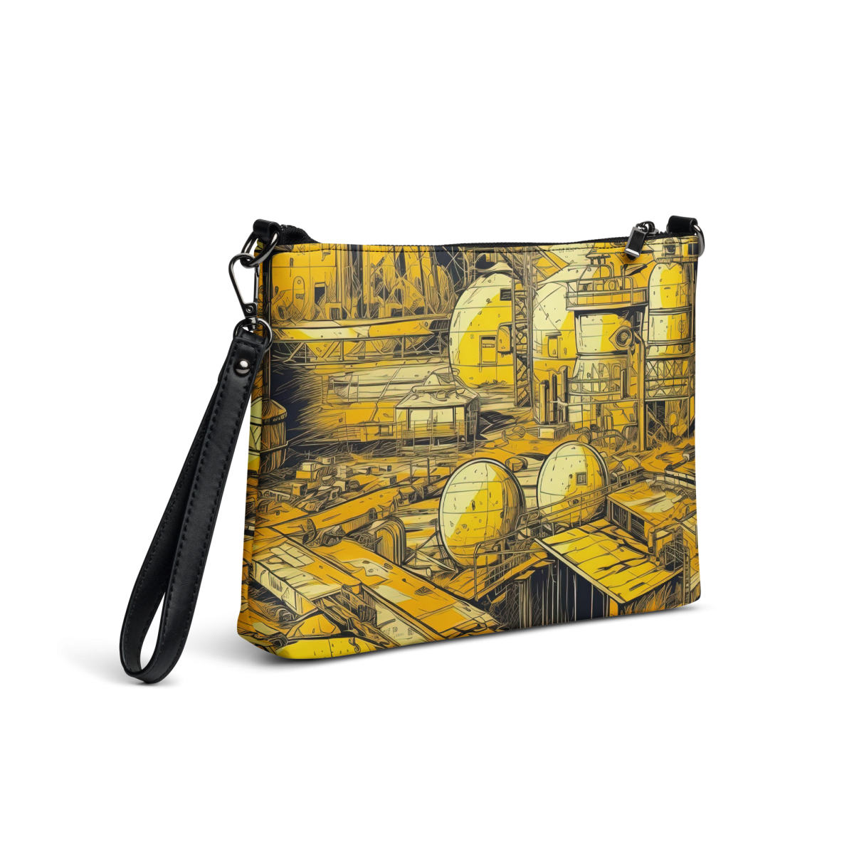 Moon Base - Yellow - Crossbody Bag - Image 4