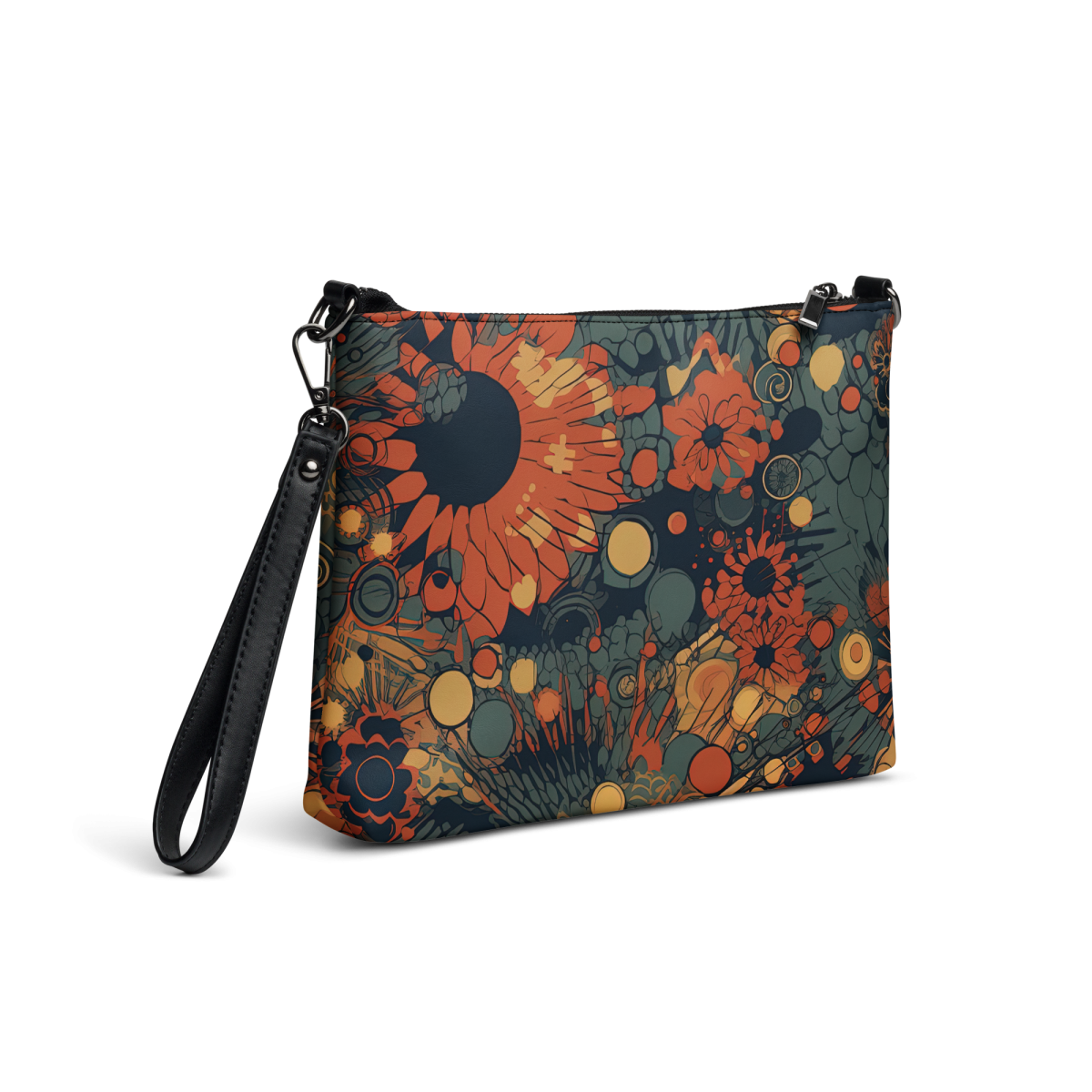 Trampled Flowers - Green/Blue - Crossbody Bag - Image 4