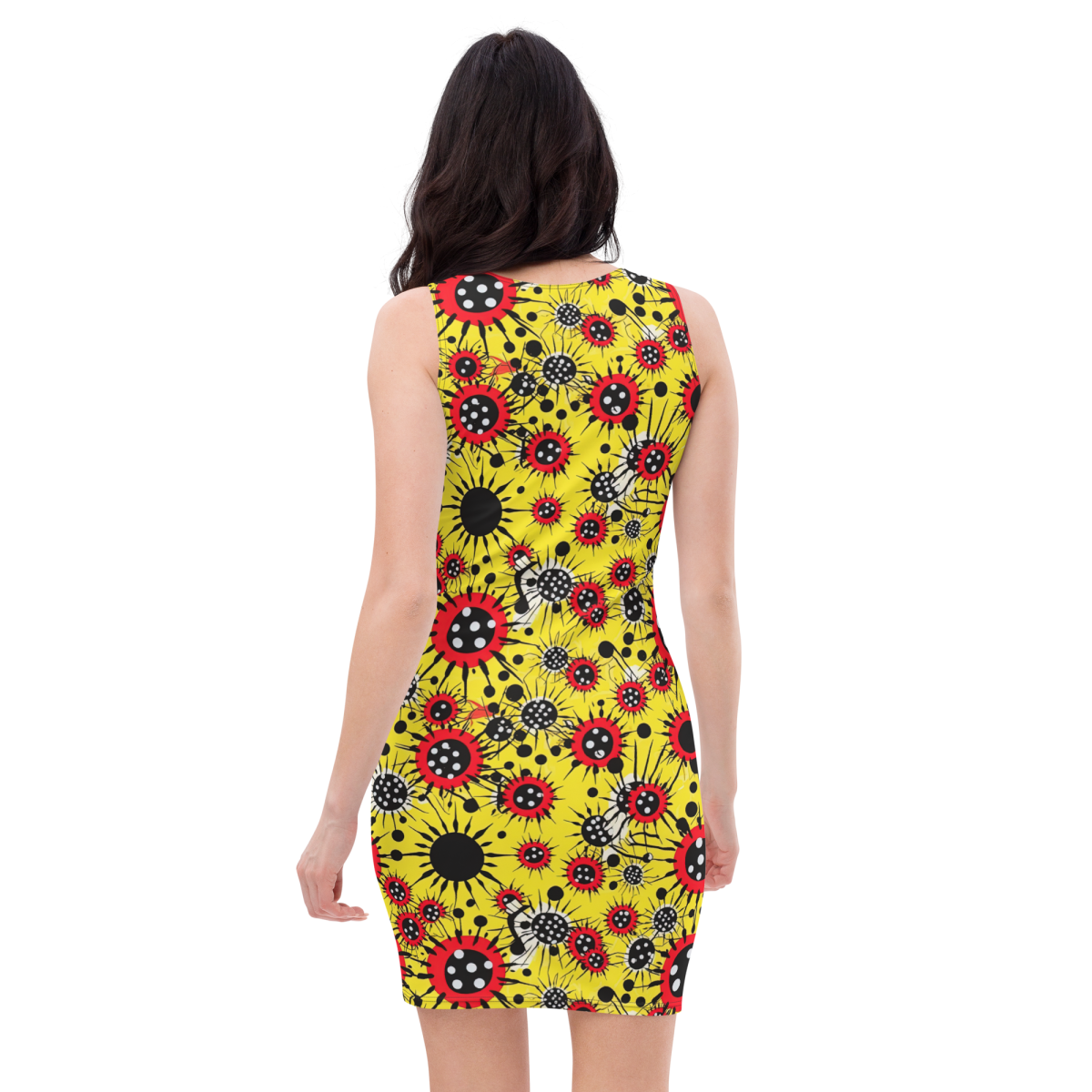 Virus Attack - Yellow/Red -Sublimation Cut & Sew Dress - Image 2