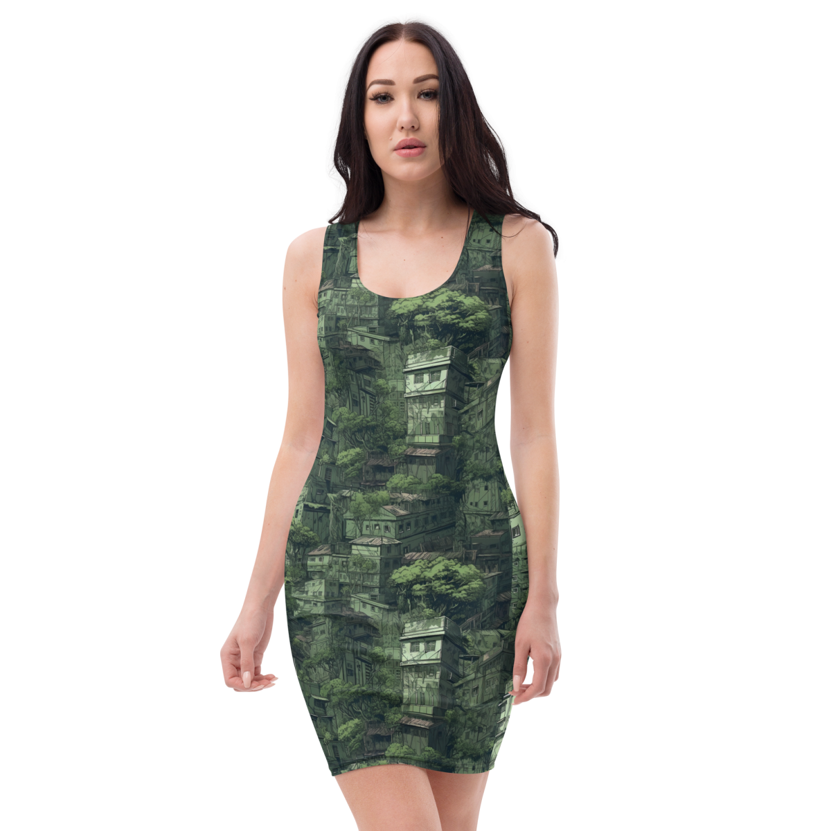 Nature Reclaims - Green -Sublimation Cut & Sew Dress