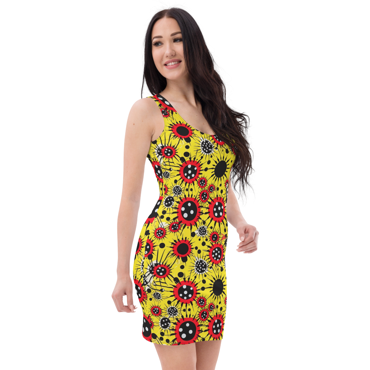 Virus Attack - Yellow/Red -Sublimation Cut & Sew Dress - Image 4
