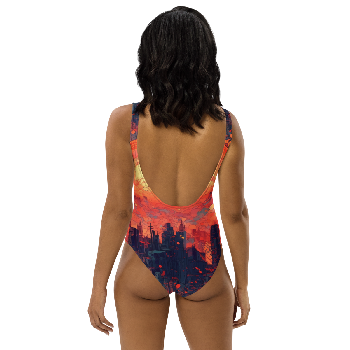 Fiery Dawn - Red/Black - Swimsuit - Image 4
