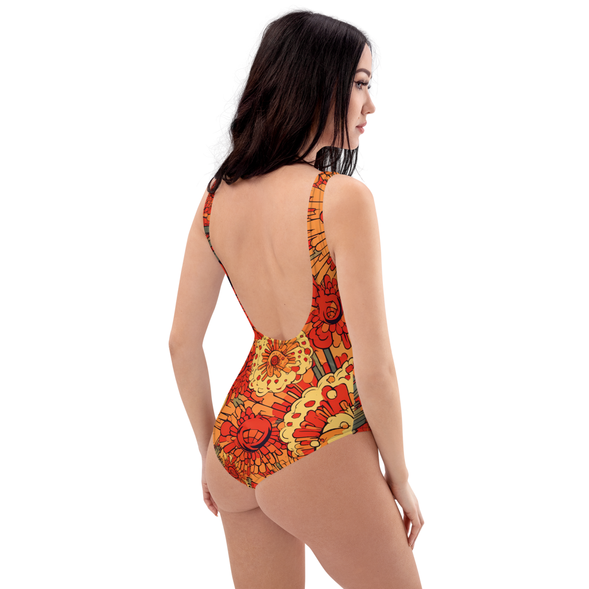 Fiery Fusion - Orange - Swimsuit - Image 6