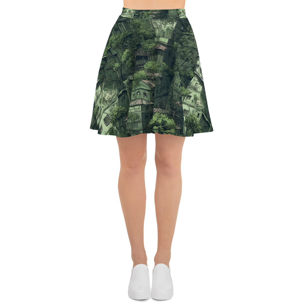 Nature Reclaims - Green - Skater Skirt
