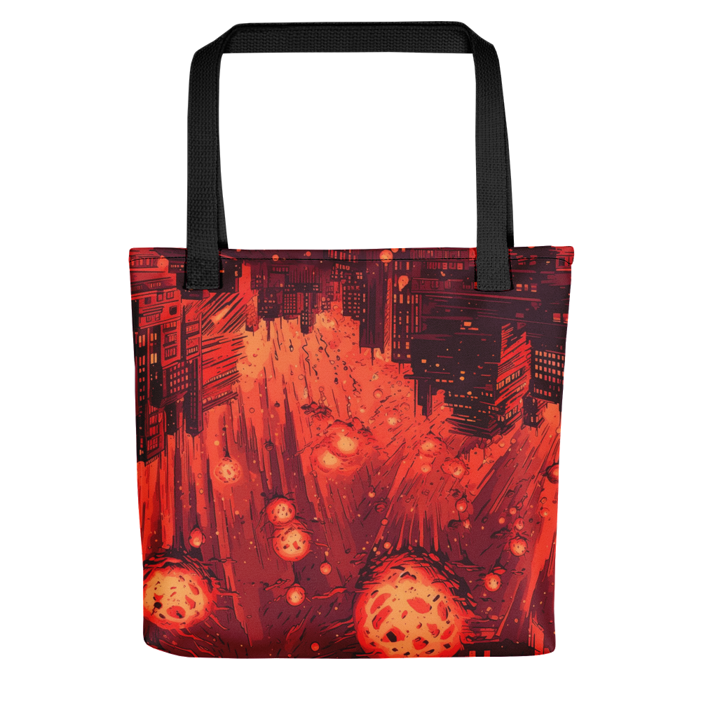 Meteor Strike - Red - Tote Bag - CyberPunk.Art