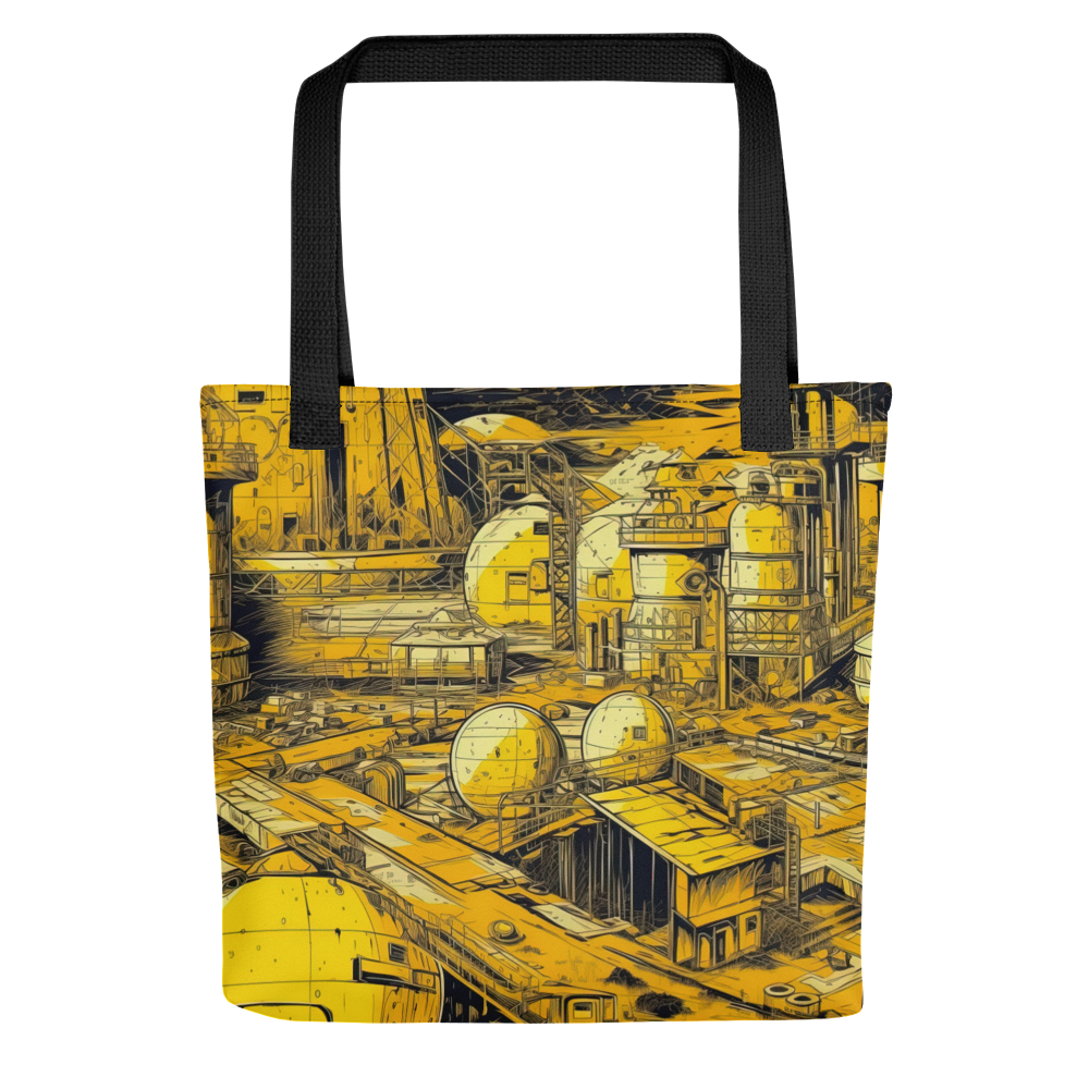 Moon Base - Yellow - Tote Bag