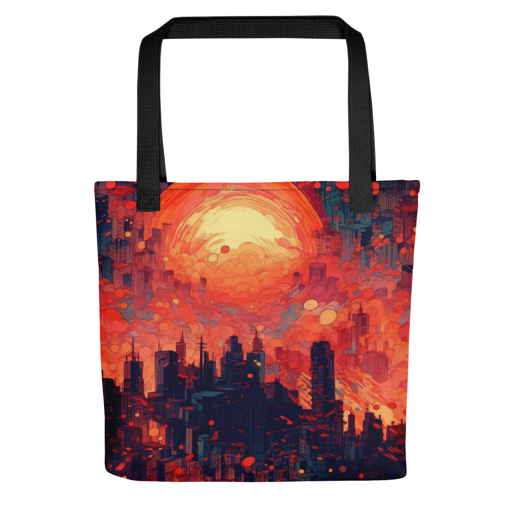 Fiery Dawn - Red/Black - Tote Bag