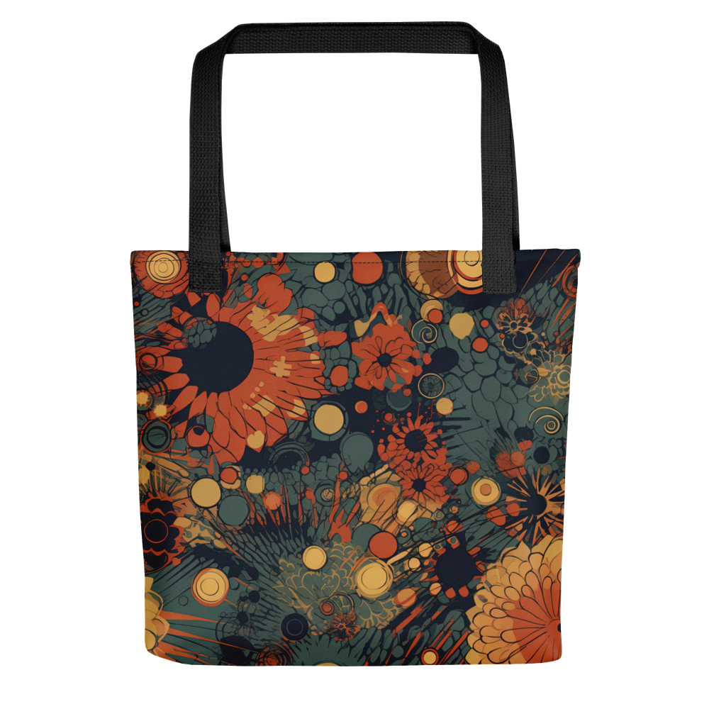 Trampled Flowers - Green/Blue - Tote Bag