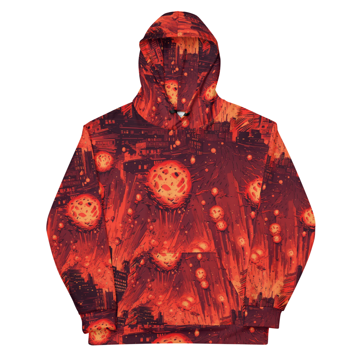 Meteor Strike - Red - Unisex Hoodie