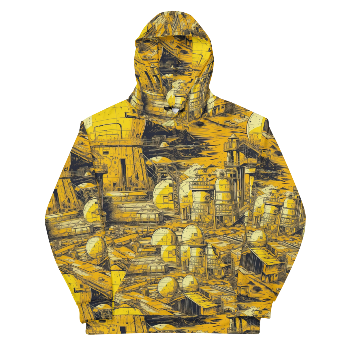 Moon Base - Yellow - Unisex Hoodie