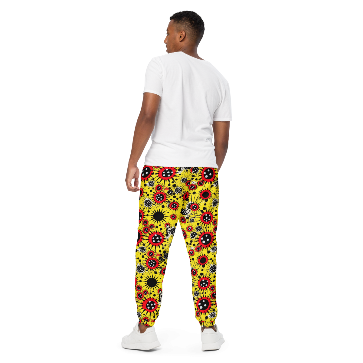 Virus Attack - Yellow/Red - Unisex Track Pants - Image 10