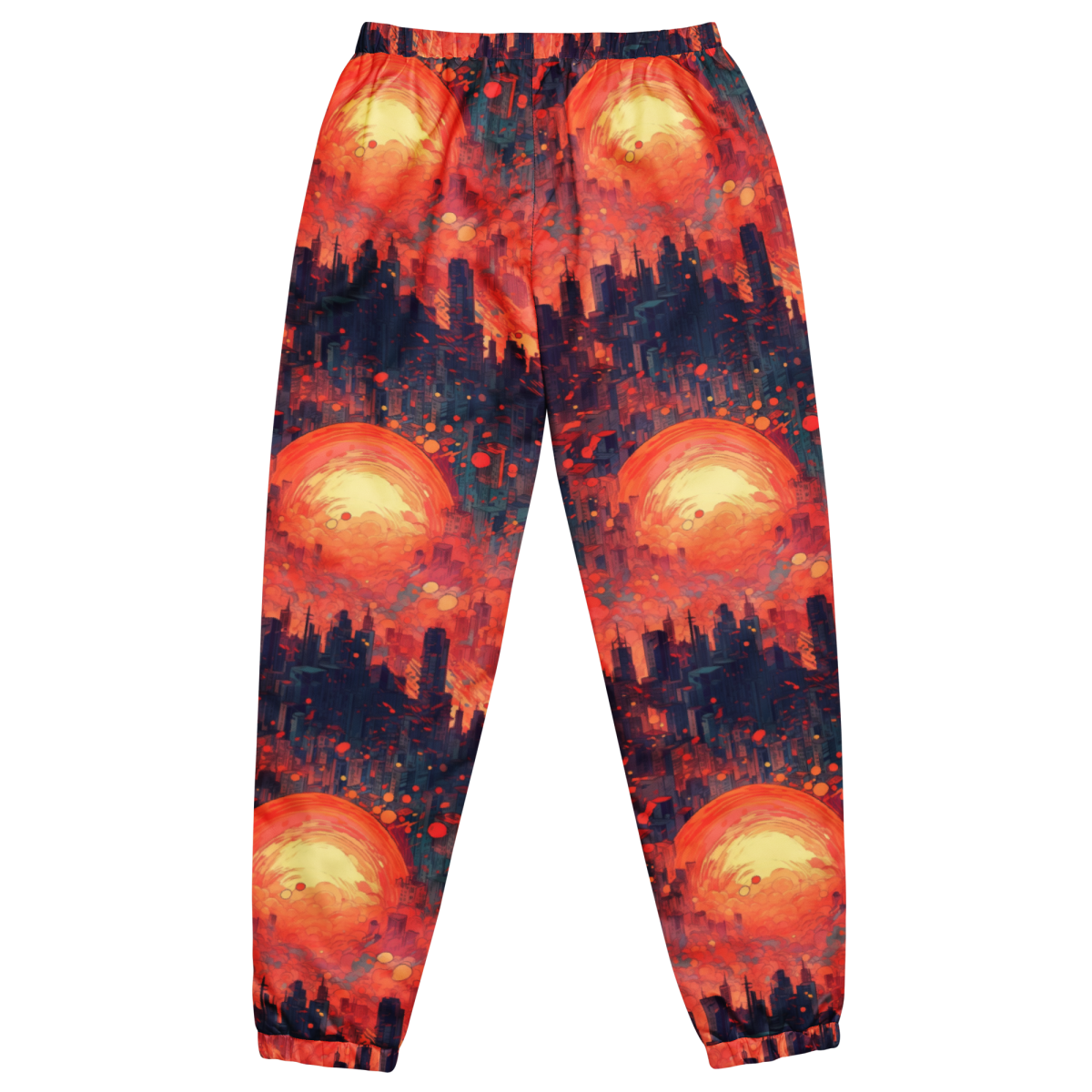 Fiery Dawn - Red/Black - Unisex Track Pants - Image 11