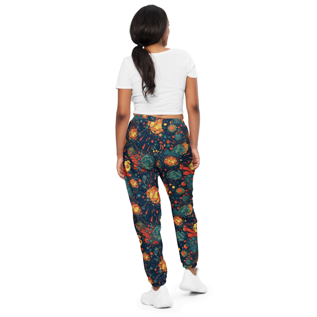 Subatomic Schism - Dark Blue - Unisex Track Pants - Image 7