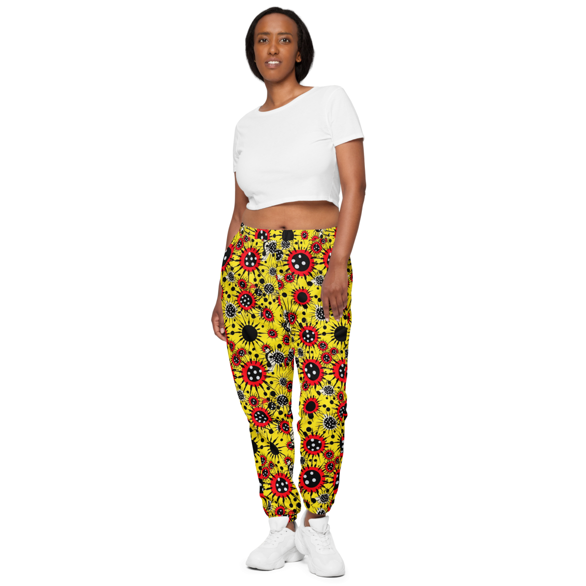 Virus Attack - Yellow/Red - Unisex Track Pants - Image 5